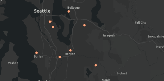 Map of state utility outages