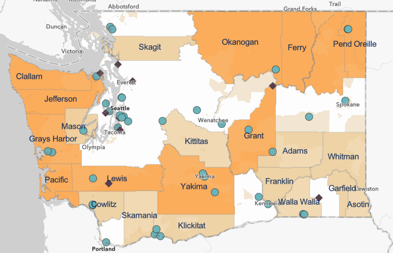 Screenshot interactive PWB awards map 9-2024