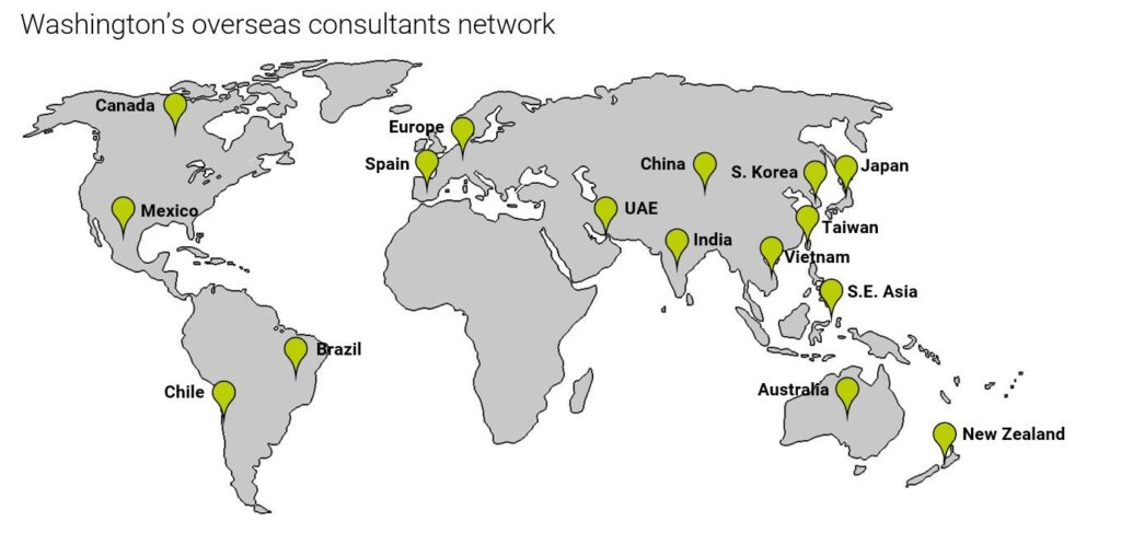 Washington State Dept of Commerce Intl network